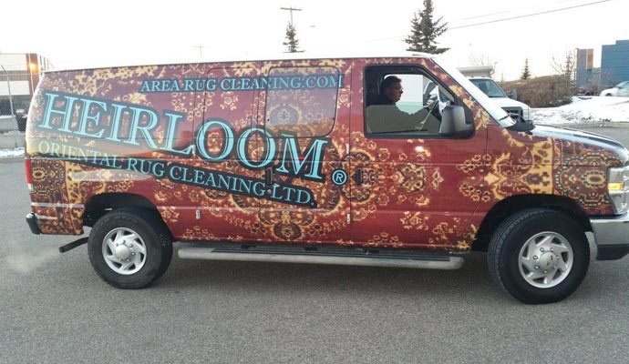 Heirloom® Rug Cleaning service vehicle