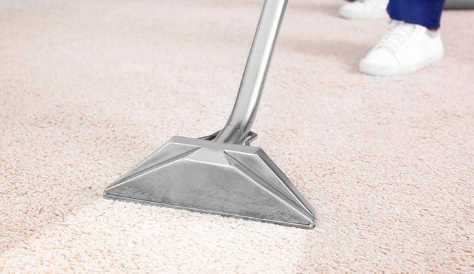 Carpet cleaning using equipment